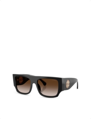CHANEL: CH5549 Square-Frame Acetate Sunglasses