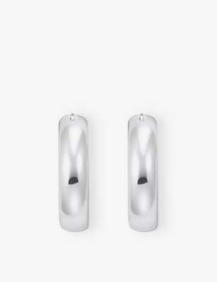THOMAS SABO: Chunky Medium-Sized 925 Sterling Silver Hoop Earrings