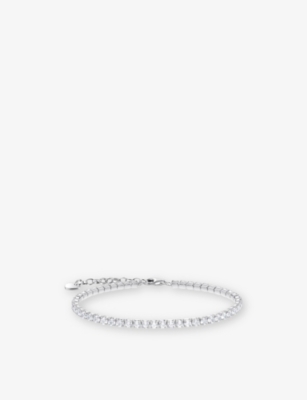 Thomas Sabo Womens Tennis 925 Sterling Silver And Cubic Zirconia Bracelet Whit
