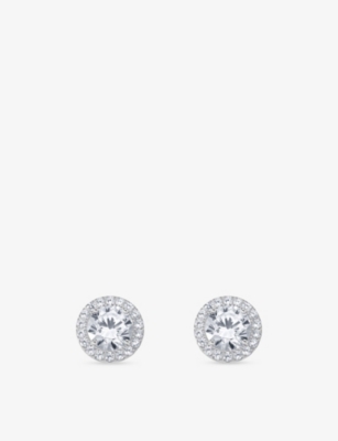 THOMAS SABO: Halo Sterling-Silver Cubic Zirconia Stud Earrings