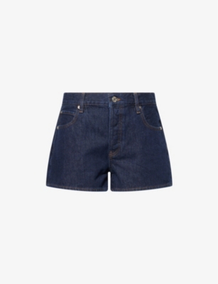 FRAME: The Hang Mid-Rise Denim Shorts
