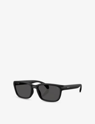 MONCLER WOMENS BLACK ME8002 SLICKA PILLOW-FRAME INJECTED SUNGLASSES 