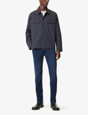 FRAME: Two-Flap-Pockets Relaxed-Fit Cotton-Poplin Shirt