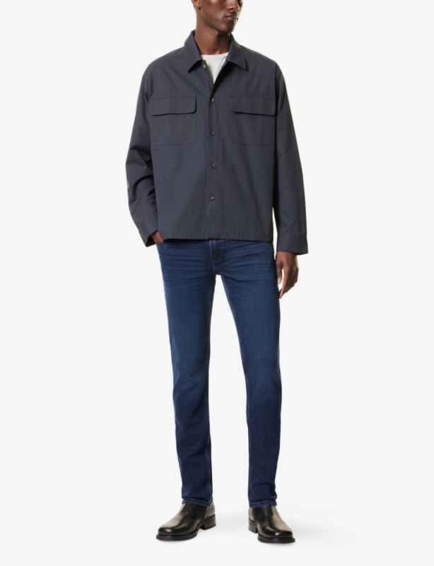 Two-Flap-Pockets Relaxed-Fit Cotton-Poplin Shirt