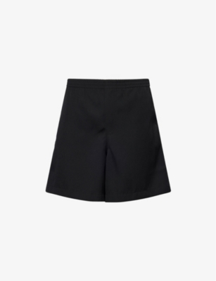 FRAME: Two-Slip-Pockets Relaxed-Fit Wool Shorts