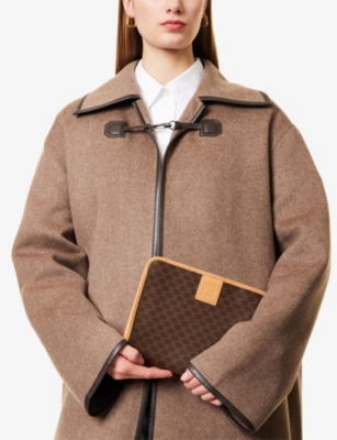 RESELFRIDGES: Pre-Loved Celine Macadam Coated Canvas Clutch Bag