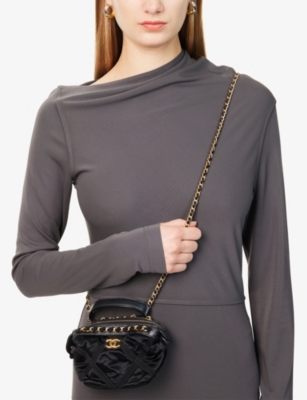 RESELFRIDGES: Pre-loved Chanel Nylon Chain Clutch Bag