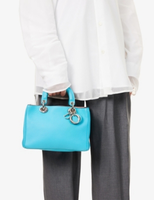 RESELFRIDGES: Pre-loved  Dior Diorissimo Small Leather Top-Handle Bag