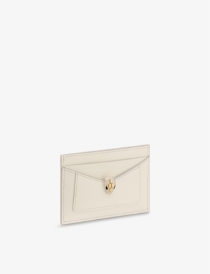 BVLGARI: Serpenti Forever Embellished Leather Card Holder