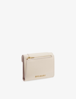 BVLGARI: Serpenti Tri-fold Leather Wallet