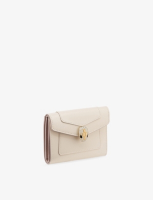 BVLGARI: Serpenti Tri-fold Leather Wallet
