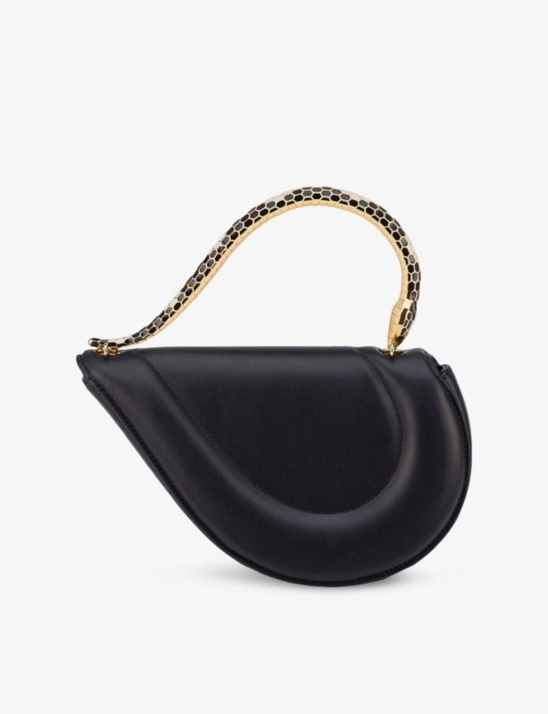 Serpenti Cuore 1968 Leather Top Handle Bag