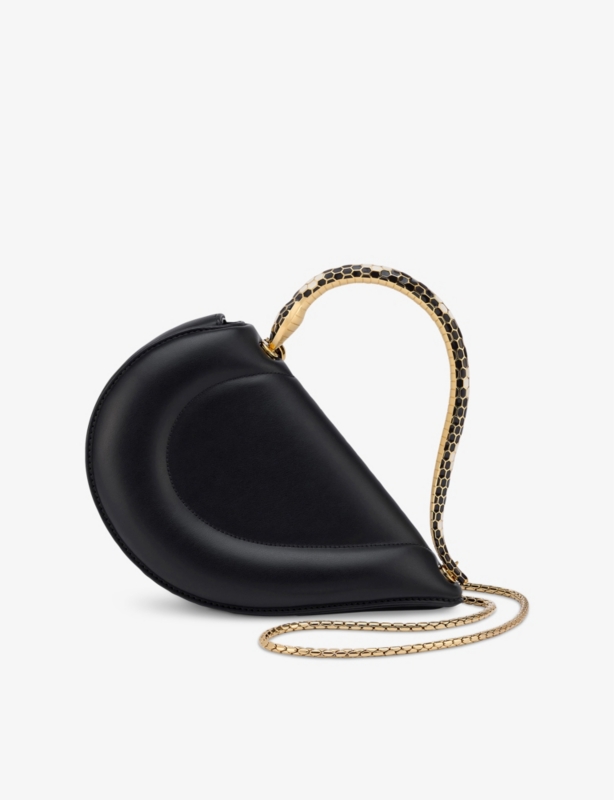 Serpenti Cuore 1968 Leather Top Handle Bag