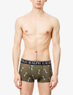 Polo Ralph Lauren Mens  Mid-rise Teddy-bear Pack Of Two Stretch-cotton Trunks