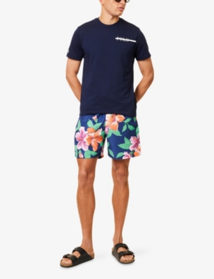 POLO RALPH LAUREN: Brand-Print Short-Sleeves Cotton-Blend T-Shirt