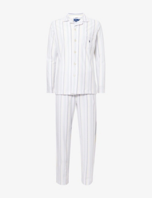 POLO RALPH LAUREN: Striped Straight-Leg Cotton-Piqué Pyjama Set