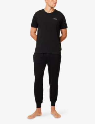 POLO RALPH LAUREN: Branded Tapered-Leg Stretch-Cotton Jogging Bottoms