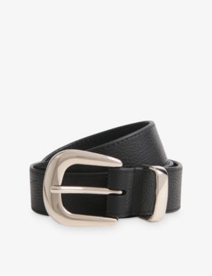 WHISTLES: Western Grained Leather Belt