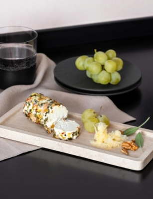 Villeroy & Boch Manufacture Travertine Earthenware Serving Platter 25.5cm X 10.5cm