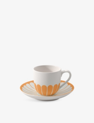 VILLEROY & BOCH: Fleur Porcelain Espresso Cup Saucer 11.7cm