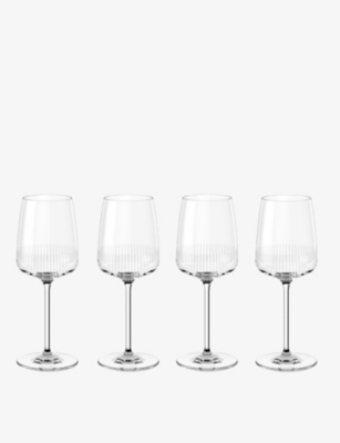 VILLEROY & BOCH: Afina Crystal-Glass White Wine Glasses Set of Four