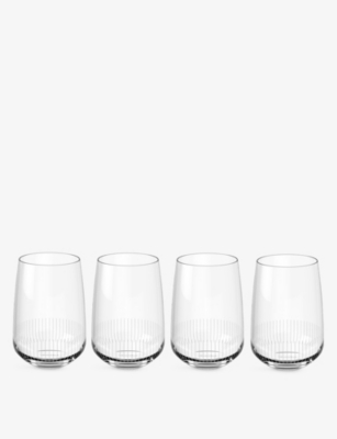 Villeroy & Boch Afina Crystal-glass Highball Glasses Set Of Four