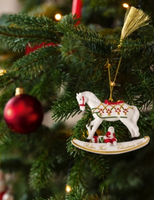 VILLEROY & BOCH: Classics Christmas 2025 Rocking Horse Hanging Decoration