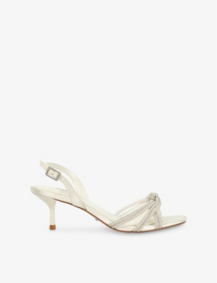 DUNE: Moments Crystal-Embellished Woven Heeled Sandals