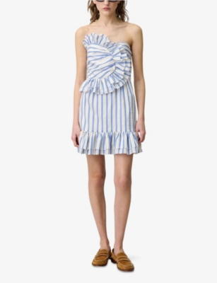 Claudie Pierlot Gestreiftes Minikleid
