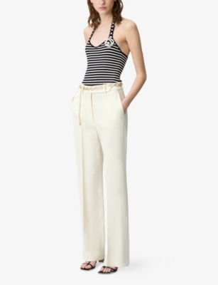 CLAUDIE PIERLOT: Tailored Straight-Leg Woven Trousers