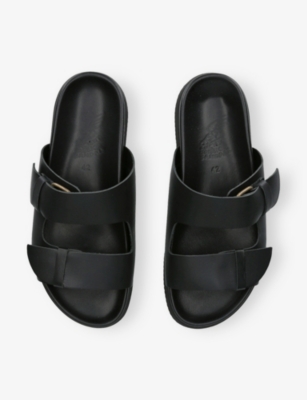 ANCIENT GREEK SANDALS: Diogenis Leather Sliders