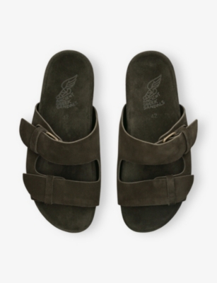 ANCIENT GREEK SANDALS: Diogenis Suede Sandals