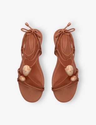 ZIMMERMANN: Gleam Leather Sandals