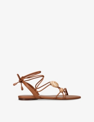 Zimmermann Womens  Gleam Leather Sandals