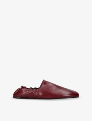 KHAITE: Banks Leather Flats