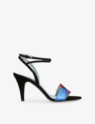 VALENTINO GARAVANI: Foliefoliage Sandal 85 Leather Heeled Sandals