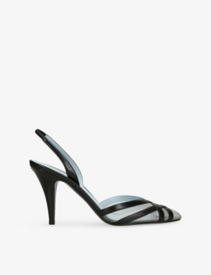 VALENTINO GARAVANI: Impudance Sling 90 Leather Heeled Courts