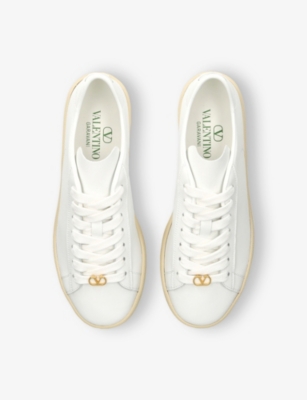 Valentino Sneaker |  Garavani Royco | Vitello Nappato/vlogo/rs Sneakers White In White/comb