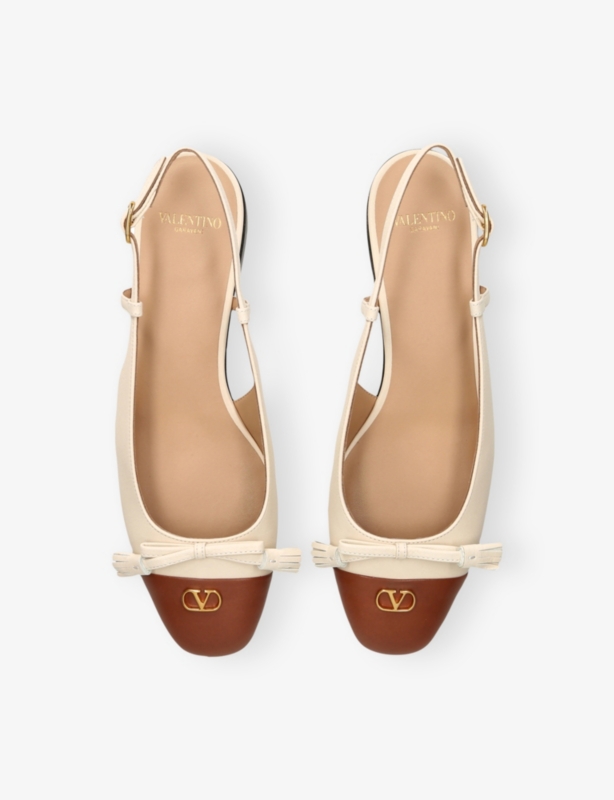 Valet du Roi 25 Slingback Leather Ballerina Flats