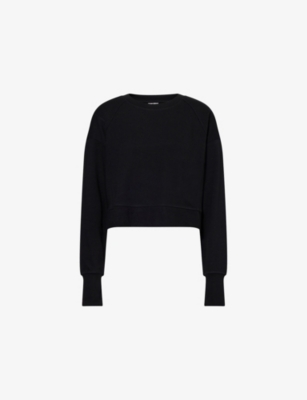SWEATY BETTY: After Class Relaxed-Fit Cotton-Blend Jersey Sweatshirt