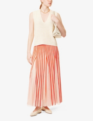 ME AND EM: Boucle V-Neck Knitted Vest Top