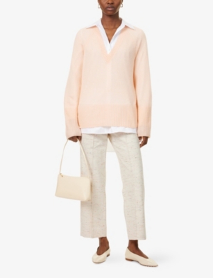 ME AND EM: Cloud V-Neck Wool, Cashmere And Silk Jumper