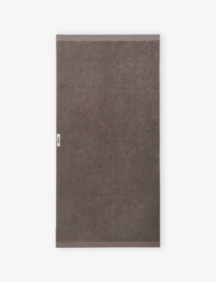Tekla Bruin Heavyweight Terry Cotton Hand Towel In Brown
