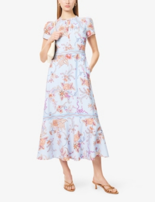 ME AND EM: Wild Bloom-Print Woven Maxi Dress