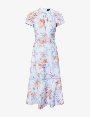ME AND EM: Wild Bloom-Print Woven Maxi Dress