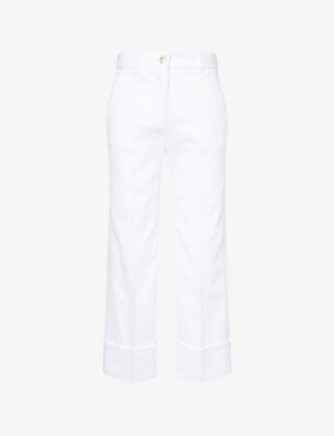 ME AND EM: Am Pm Turn-Up Cuffs Cotton-Blend Trousers