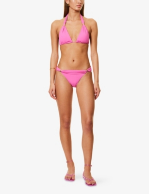 Melissa Odabash Womens Grenada Overlay-waist Stretch-woven Bikini Bottoms Watermelon In Watermelon
