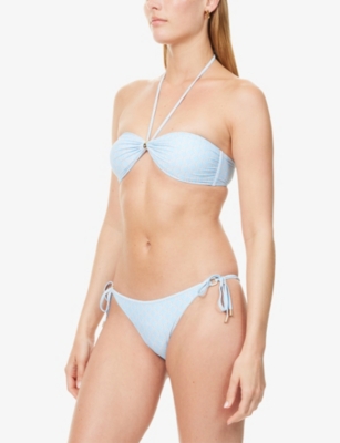 Melissa Odabash Womens Lattice Liguria Bandeau Bikini Top