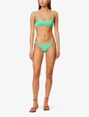 MELISSA ODABASH: Bari Low-Rise Stretch-Woven Bikini Bottoms
