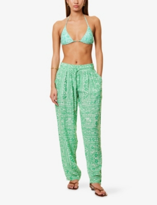 MELISSA ODABASH: Jude Wide-Leg Woven Trousers